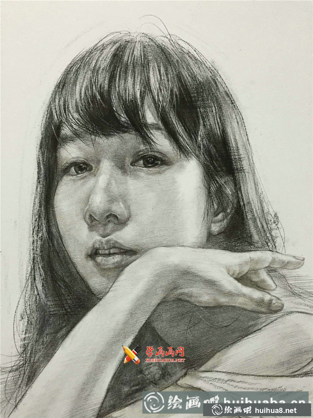 美女素描图片集