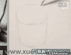 素描不锈钢茶缸图片（附动画步骤）(1)