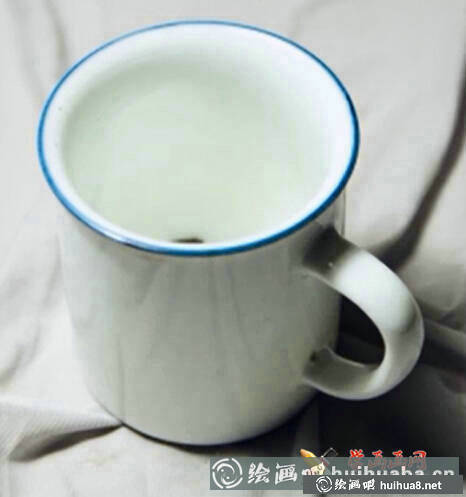 素描不锈钢茶缸图片（附动画步骤）(2)