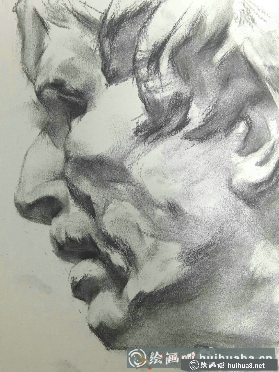 《海盗/塞内卡》素描石膏像欣赏(侧面)(2)