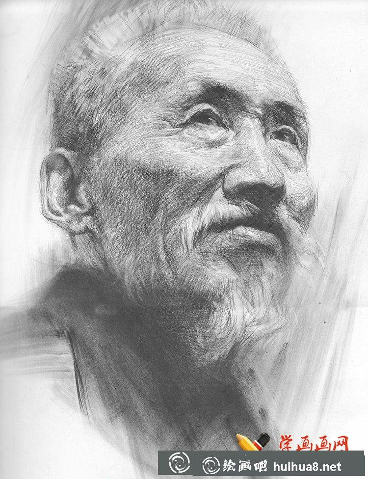 鲁美学生优秀素描头像作品