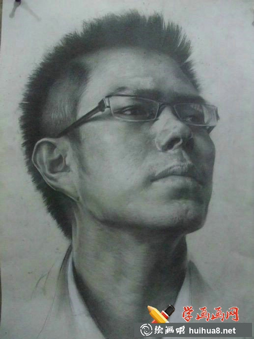 朋毛才仁素描头像