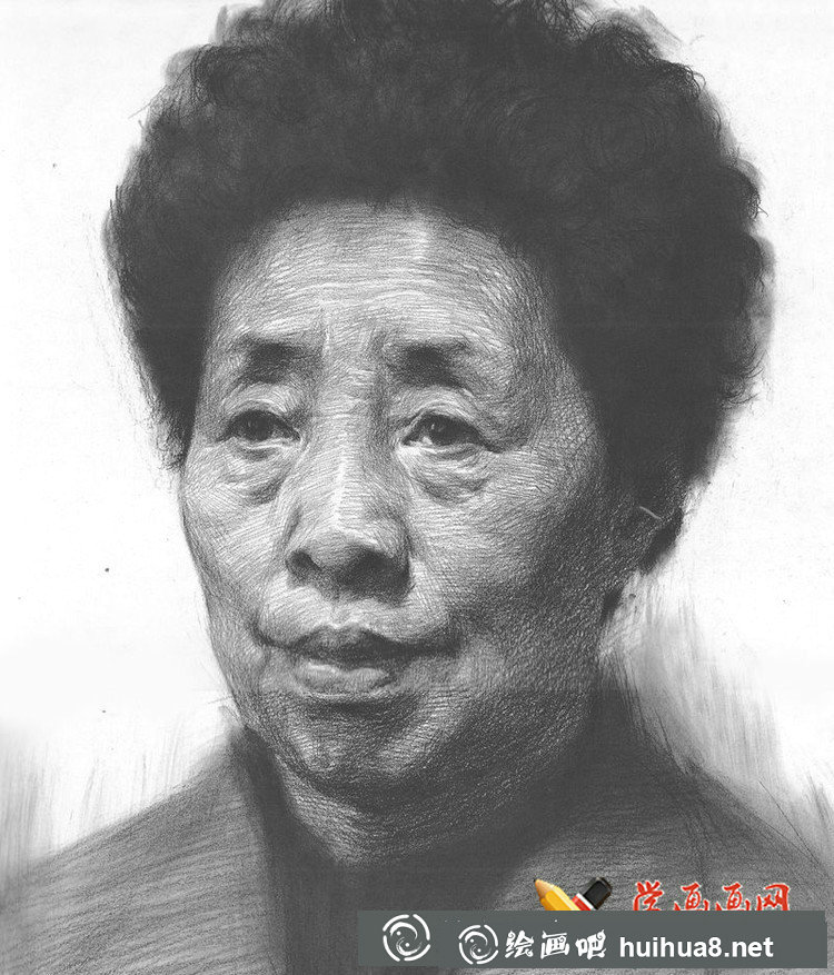 鲁美学生优秀素描头像作品