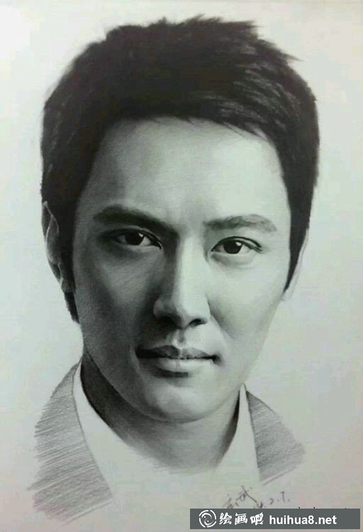 刘诗诗素描头像