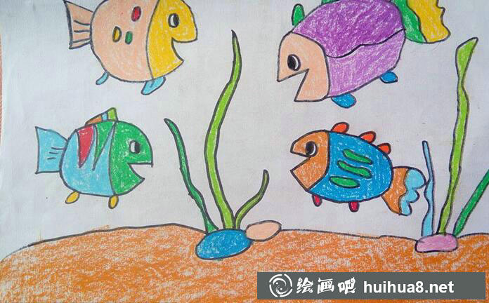 海底世界儿童画作品23