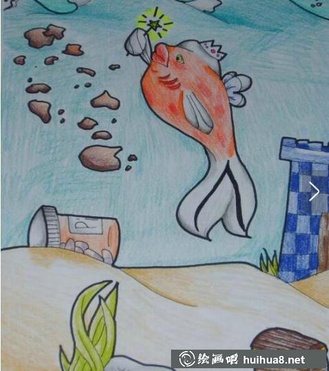 海底世界儿童画作品11