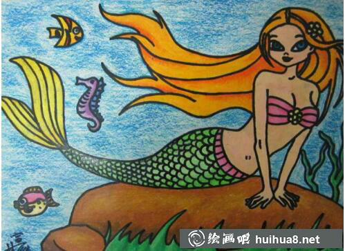 海底世界儿童画作品26