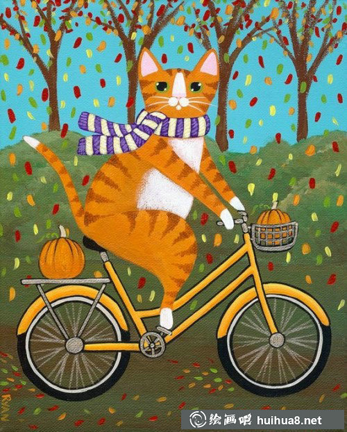 彩铅猫咪插图作品6