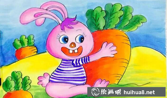 儿童画兔子图片6