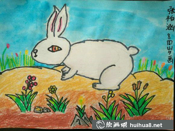 儿童画兔子图片8