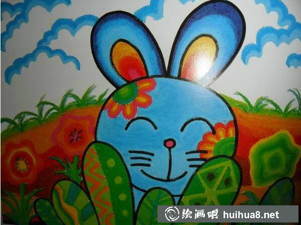 儿童画兔子图片9