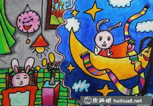 儿童画兔子图片14