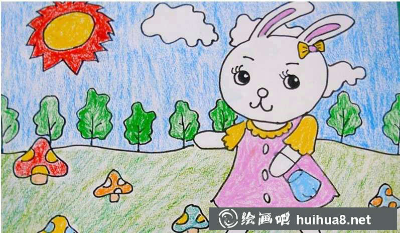 儿童画兔子图片23