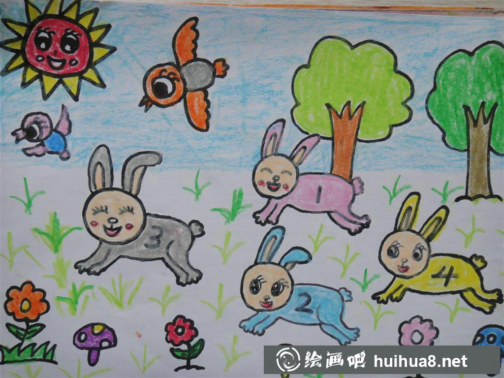 儿童画兔子图片26