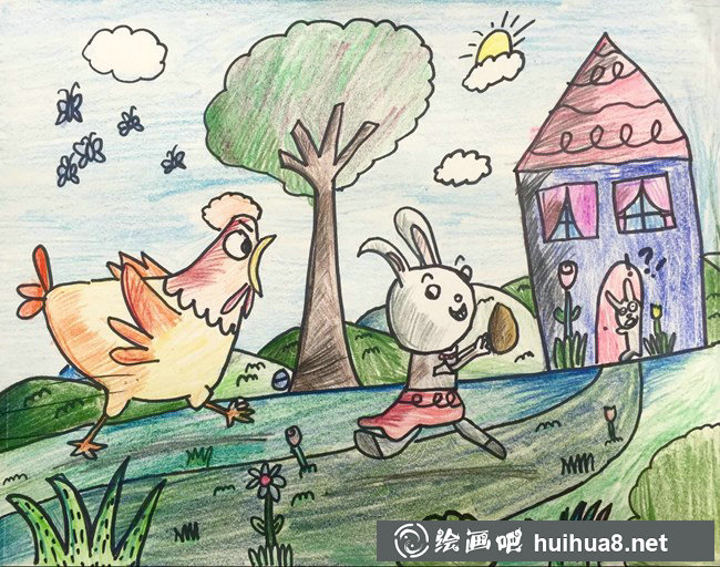 儿童画兔子图片27