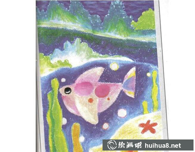 儿童油画棒作品1