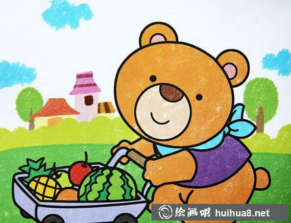 儿童油画棒作品5
