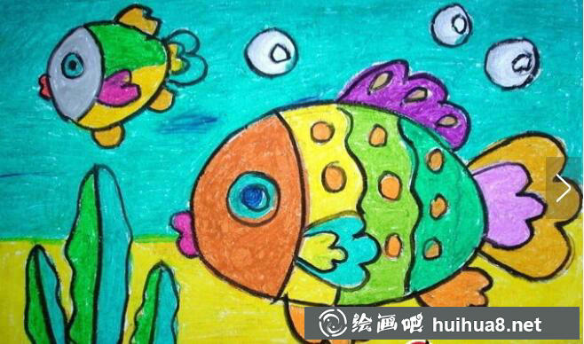 儿童油画棒作品7