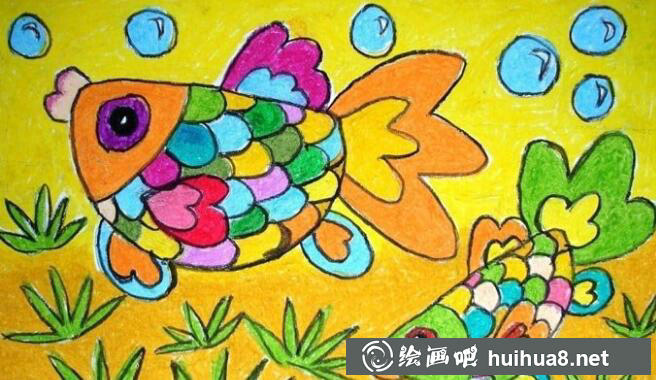 儿童油画棒作品12