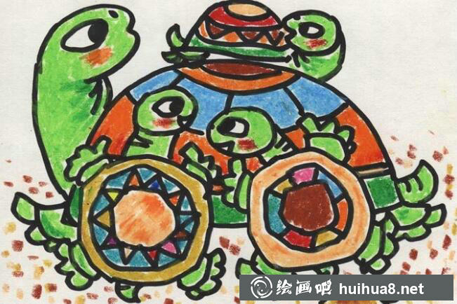 儿童油画棒作品13