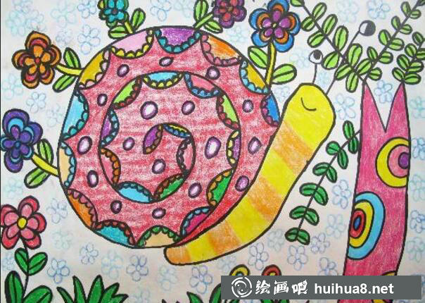 儿童油画棒作品18
