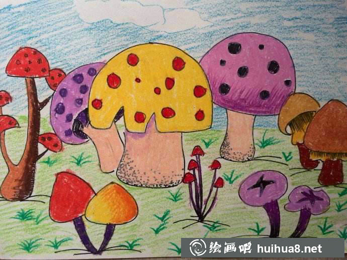 儿童油画棒作品24