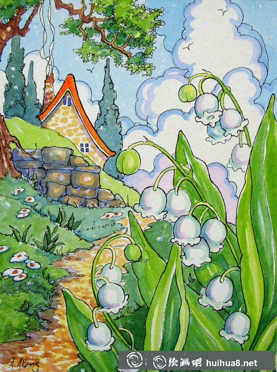 儿童水彩画10
