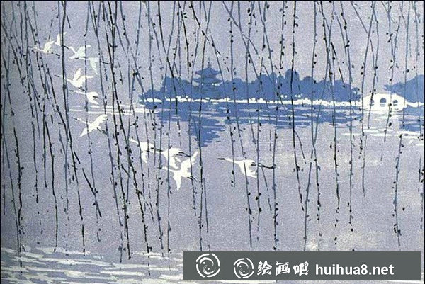 中国版画作品欣赏：长江十景全套版画