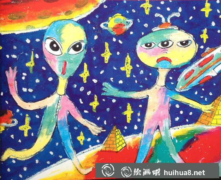 儿童油画棒画