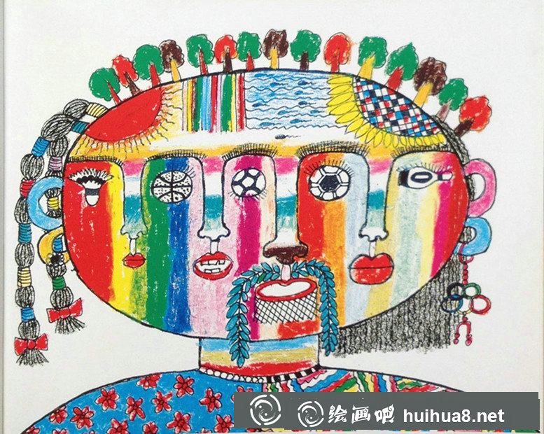 儿童油画棒画