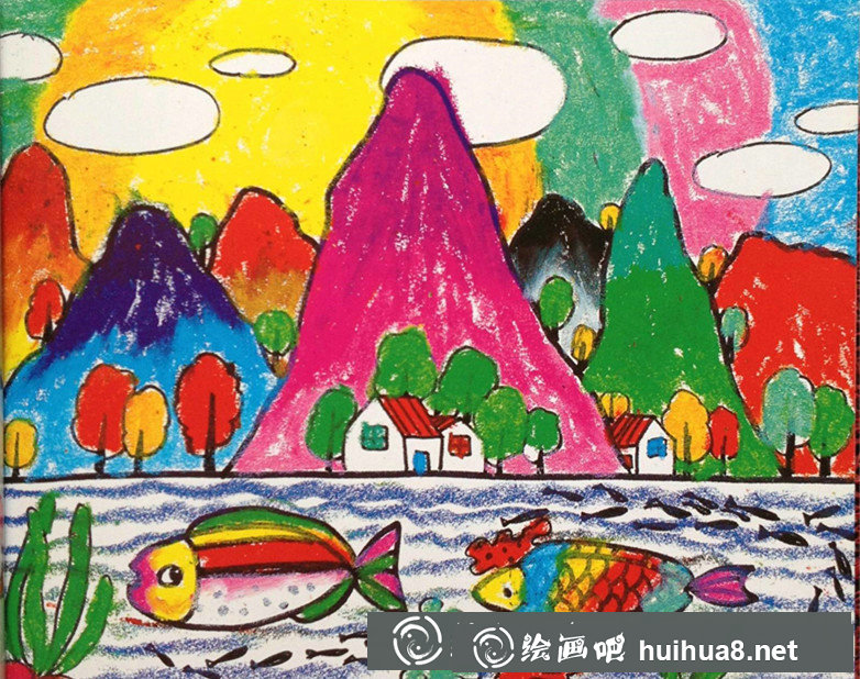 儿童油画棒画