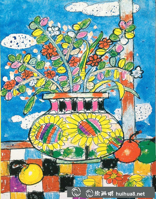 儿童油画棒画
