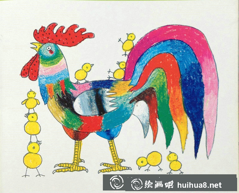儿童油画棒画