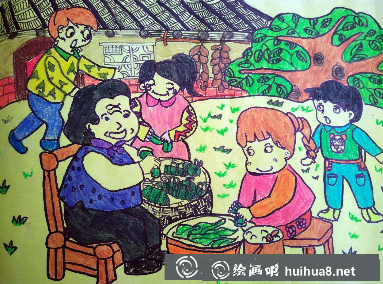 端午节儿童画3
