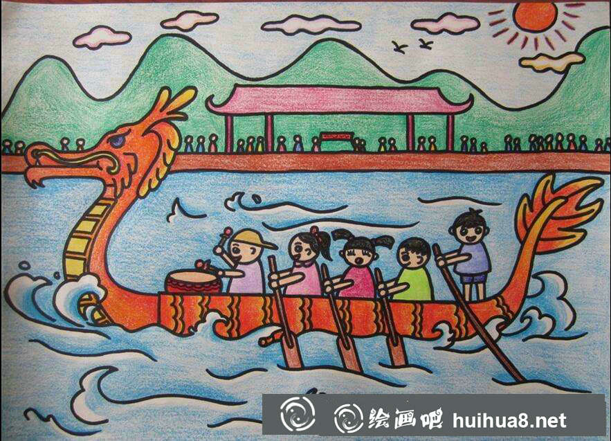 端午节儿童画6