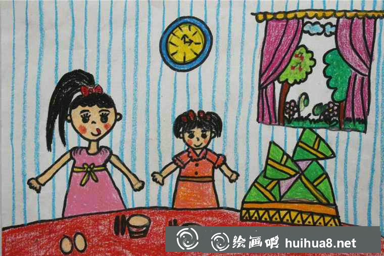 端午节儿童画8