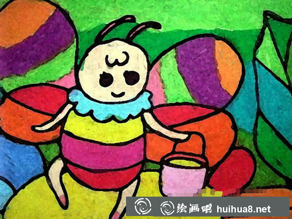 卡通风格的小蜜蜂