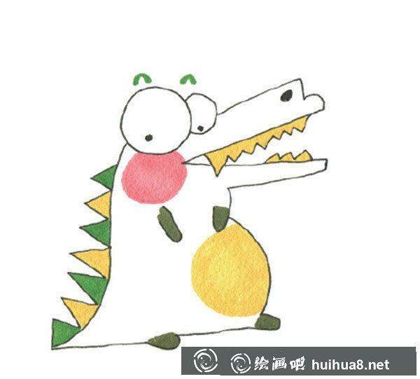 小鳄鱼儿童画