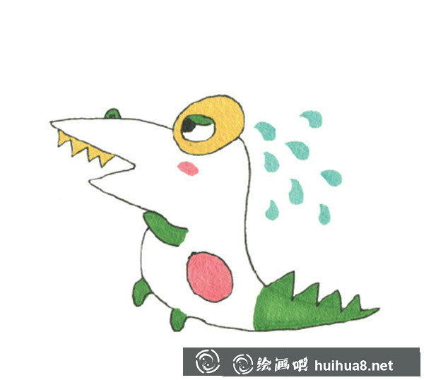 小鳄鱼儿童画