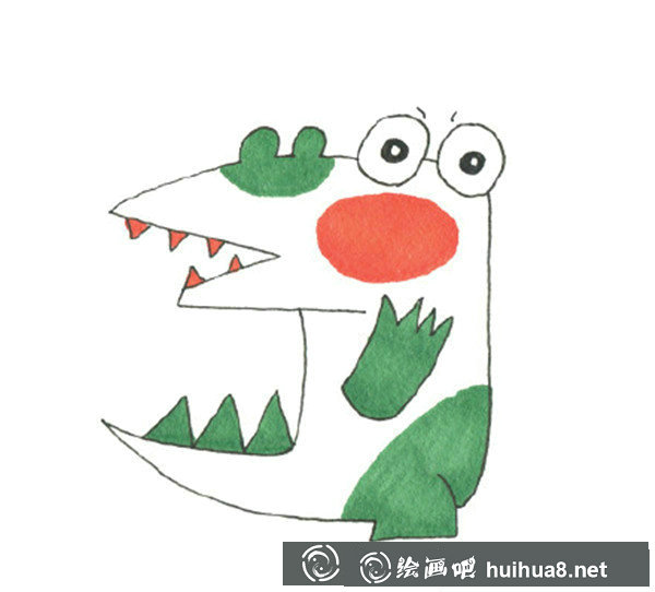 小鳄鱼儿童画