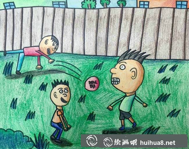 小学生足球画图片8