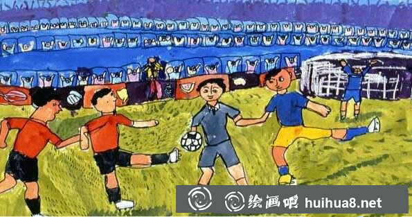 小学生足球画图片13