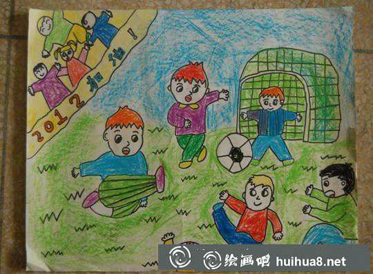 小学生足球画图片18