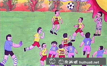 小学生足球画图片24