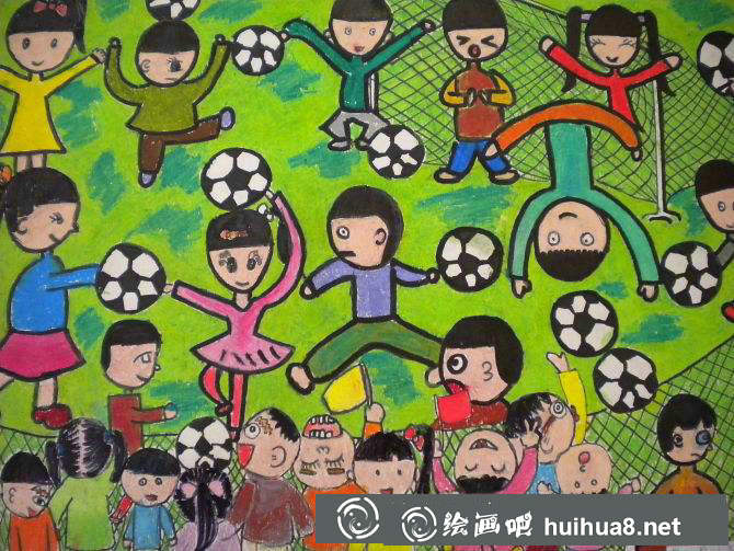 小学生足球画图片28