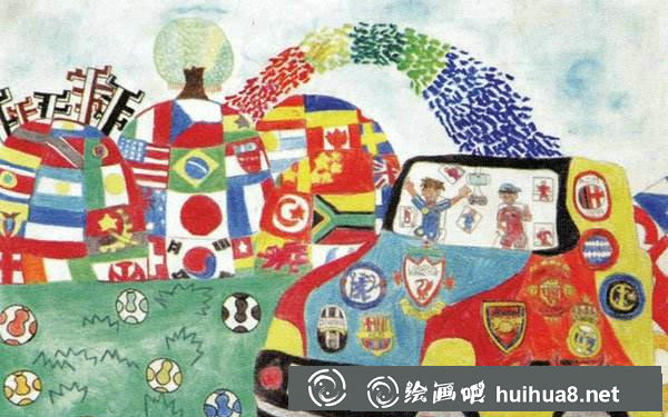 小学生足球画图片33