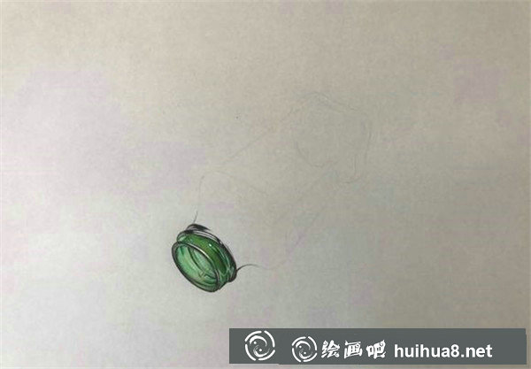 彩铅画玻璃