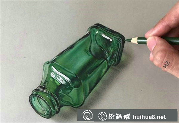 彩铅画玻璃