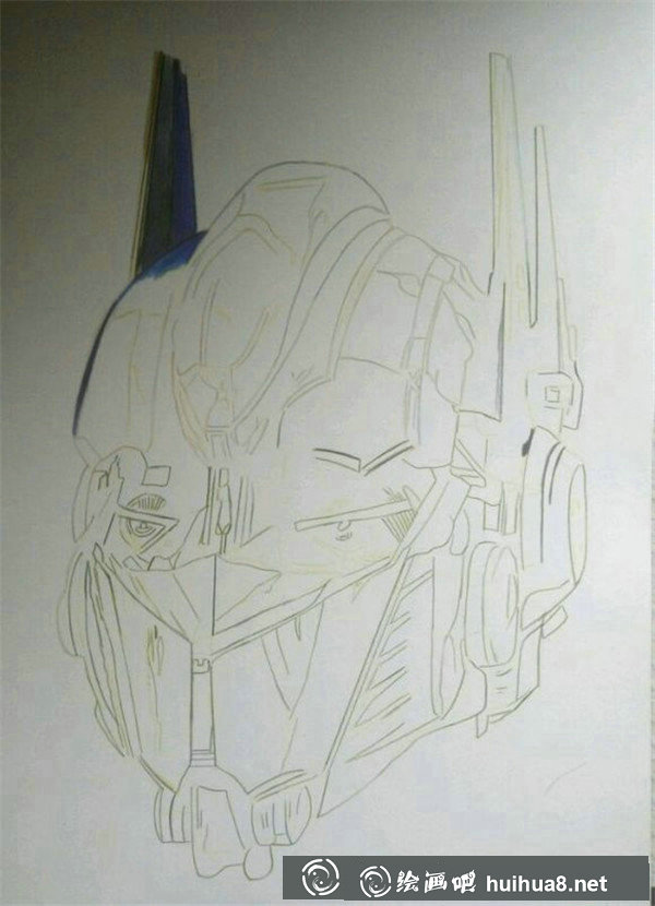 变形金刚手绘画