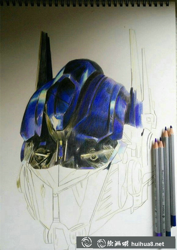 变形金刚手绘画